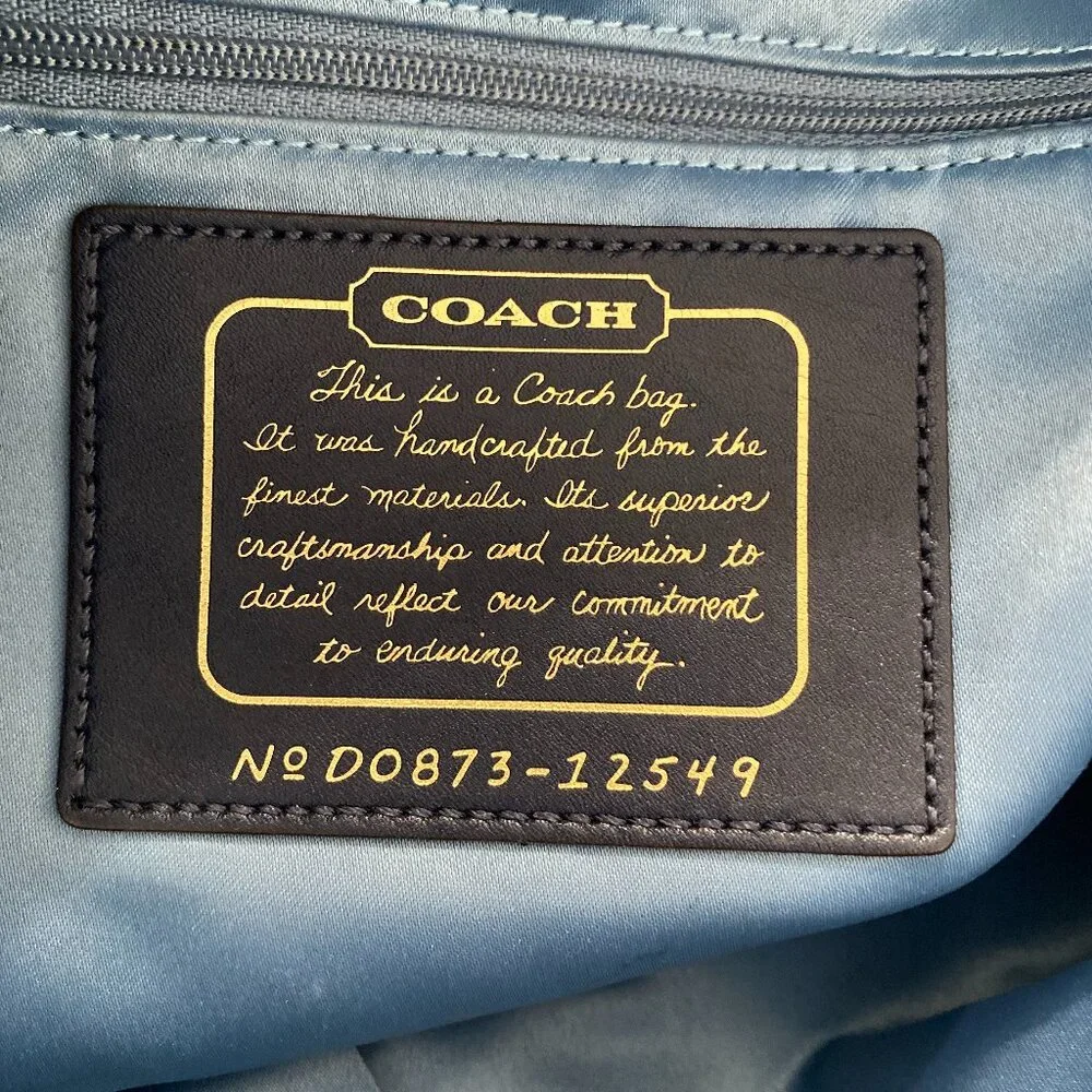 Coach Signature Canvas & Leather Hobo Shoulder Bag (Style No. D0873-12549) - Picture 7 of 8